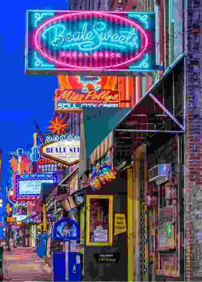 A Bustling Crowd Enjoying Live Music On Beale Street, Memphis Tales Of A Road Dog: The Lowdown Along The Blues Highway