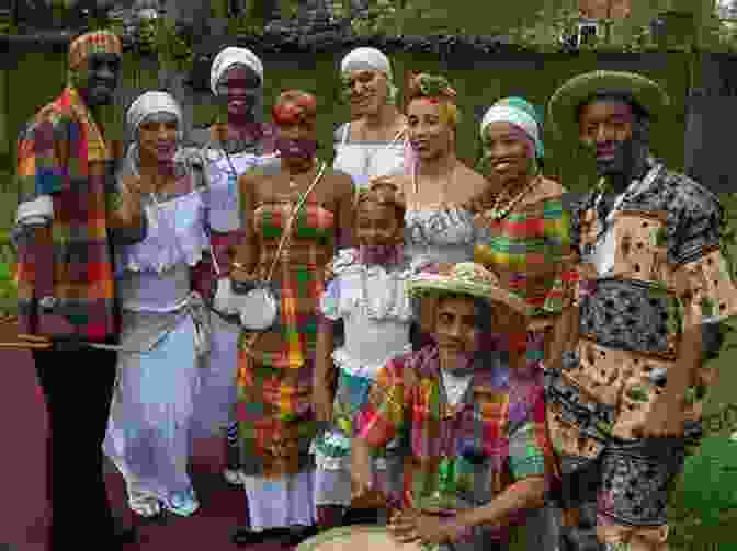 A Close Up Of A Group Of Smiling Caribbean People Dancing And Celebrating. Caribbean Son Jim Bryant