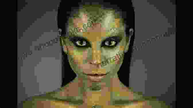 A Close Up Of A Woman's Face With Serpent Hair And Glowing Eyes Elementals 3: The Head Of Medusa