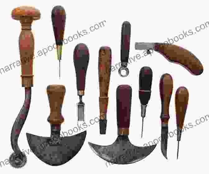 A Collection Of Leatherworking Tools Including Knives, Punches, Needles, And Hammers The Complete Guide To Leather Tools: 1st Edition