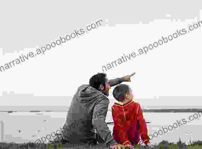 A Father And Son Sitting On A Dock, Engaged In A Heartfelt Conversation While Overlooking A Tranquil Lake Fishing Days With Dad William McCurrach