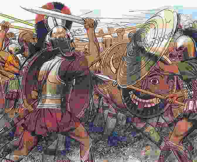 A Fierce Battle Scene From The Trojan War, With Warriors Clashing On Chariots And Foot Memorial: A Version Of Homer S Iliad