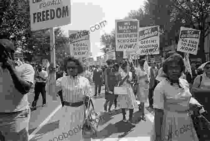 A Photograph Of A Crowd Of People Protesting For Civil Rights In The 1960s. Federalism: Political Identity And Tragic Compromise