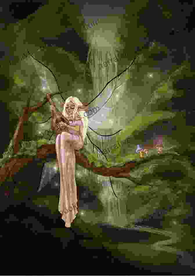 A Young Girl Stands In A Forest, Holding A Faerie Wand. Her Eyes Are Closed, And She Is Surrounded By A Swirling Mist. The Faerie Wand (Dark World: The Faerie Games 4)