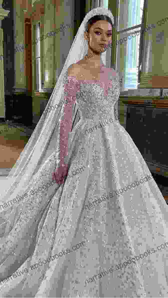 An Elegant Depiction Of The Exquisite Royal Wedding Gown, Adorned With Intricate Lace And Sparkling Embellishments The Gown: A Novel Of The Royal Wedding