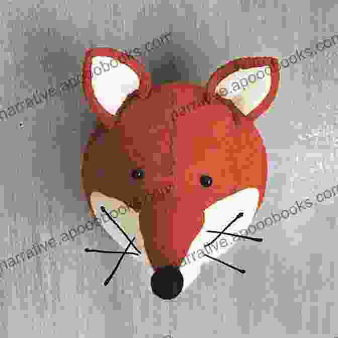 An Exquisitely Crafted Felt Figurine Of A Playful Fox Needle Felting Guides: Learn Needle Felting Technique Step By Step: Needle Felting Guide