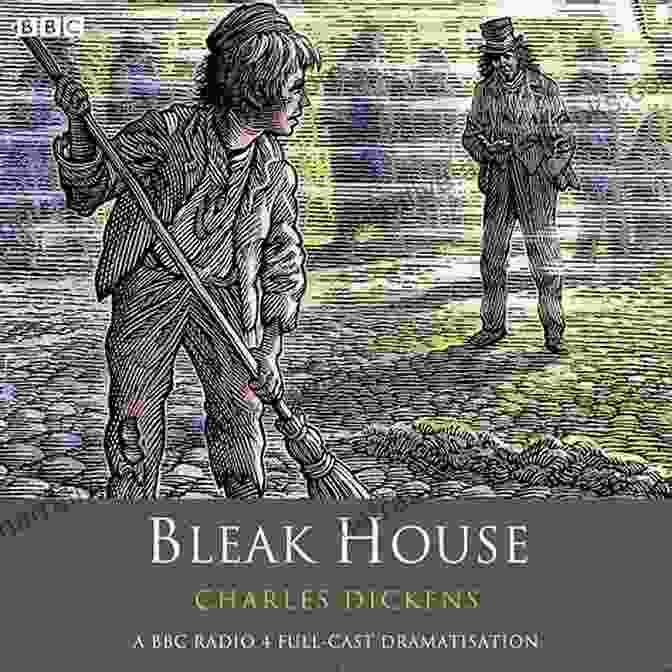 Bleak House Book Cover Featuring A Victorian Woman In A Desolate Landscape Bleak House: With Original And Illustrations