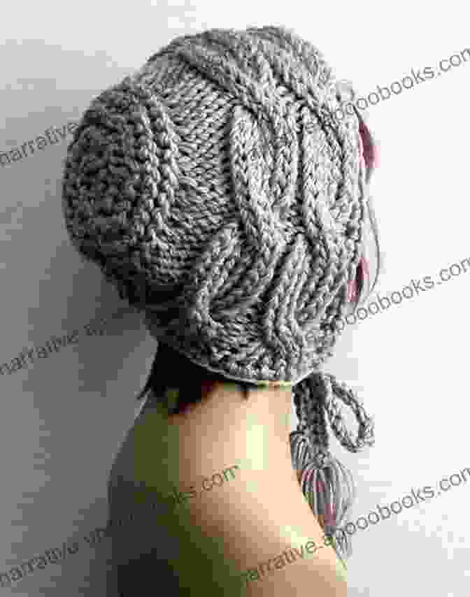 Blue And Gray Earflap Hat With Cable Stitch Pattern Extra Warm Earflap For Everyone Knitting Pattern