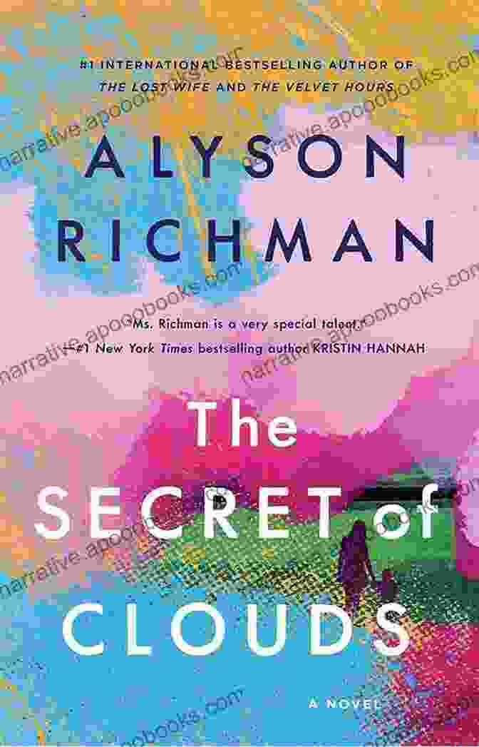 Book Cover Of 'The Secret Of Clouds' By Alyson Richman, Featuring A Painting Of A Woman Standing On A Hill With Clouds Swirling Around Her. The Secret Of Clouds Alyson Richman