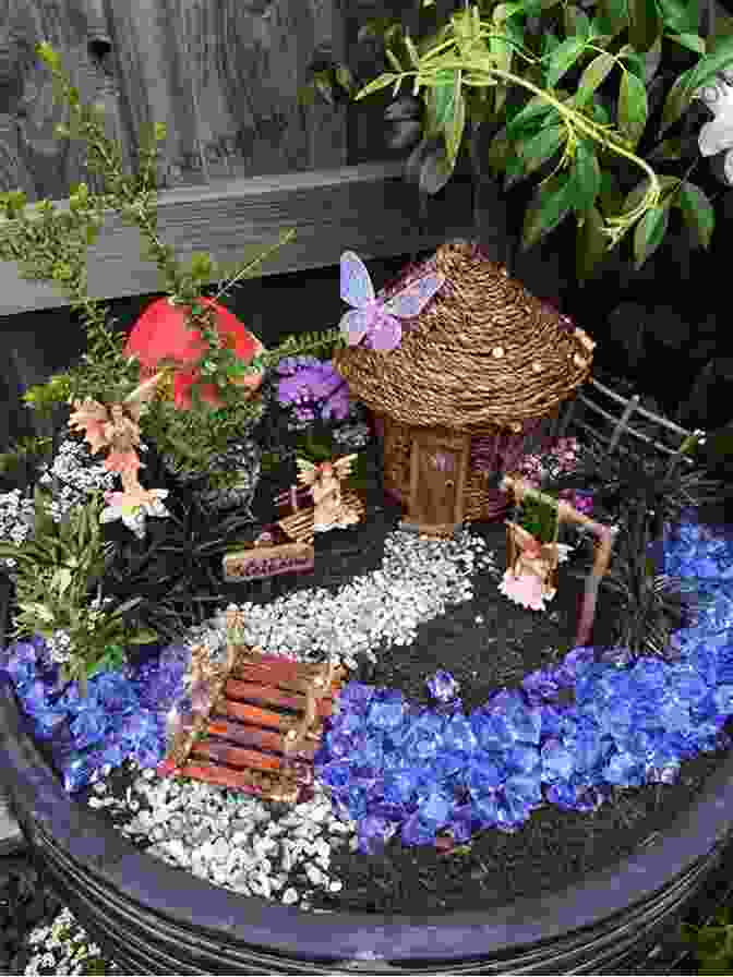 Enchanting Fairy Garden Adorned With Miniature Flowers And Accessories Microcrafts: Tiny Treasures To Make And Share