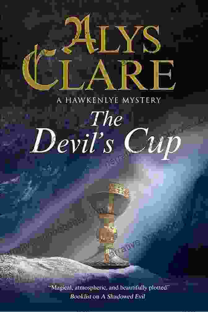 Hawkenlye Mystery 17 Book Cover Featuring A Group Of Benedictine Monks Investigating A Mysterious Manuscript In A Medieval Library. Devil S Cup The: A Medieval Mystery (A Hawkenlye Mystery 17)