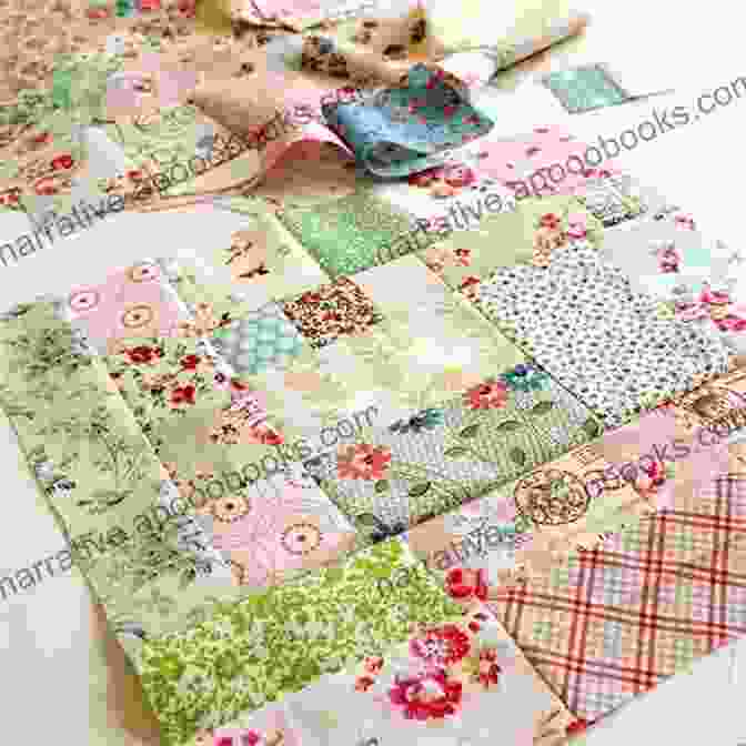 Image Of A Finished Quilt With Various Quilt Blocks Stitched Together Schoolgirl Sampler: 72 Simple 4 Blocks And 7 Charming Quilts