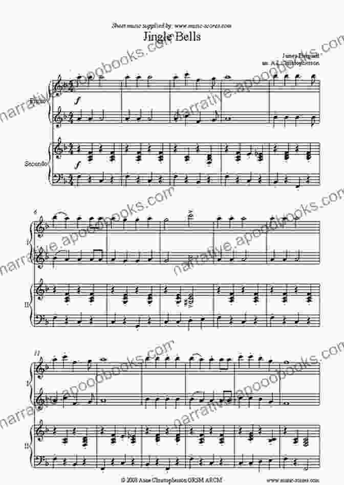 Jingle Bells Flute And Piano Accompaniment Easy Duet Jingle Bells Flute And Piano Accompaniment Easy Duet: Christmas Carols Sheet Music Song For Beginners + Lyrics + Video BIG Notes