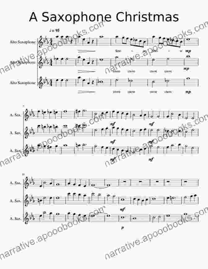 Page Of Sheet Music For Christmas Solo Music For Saxophone And Piano Accompaniment Christmas Solo Music For Saxophone And Piano Accompaniment: Alto Sax Easy Jazz Arrangements Sheet Music For Late Beginner Saxophone Players And Intermediate Pianists I Online Piano Comping