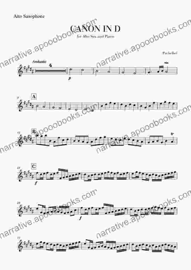 Sheet Music For 'Canon In D' Arranged For Saxophone Prelude To Te Deum I Charpentier I Easy Alto Saxophone Sheet Music With Piano Accompaniment I Arranged For Intermediate Players: How To Play Saxophone Wedding Song I Popular Classical Song