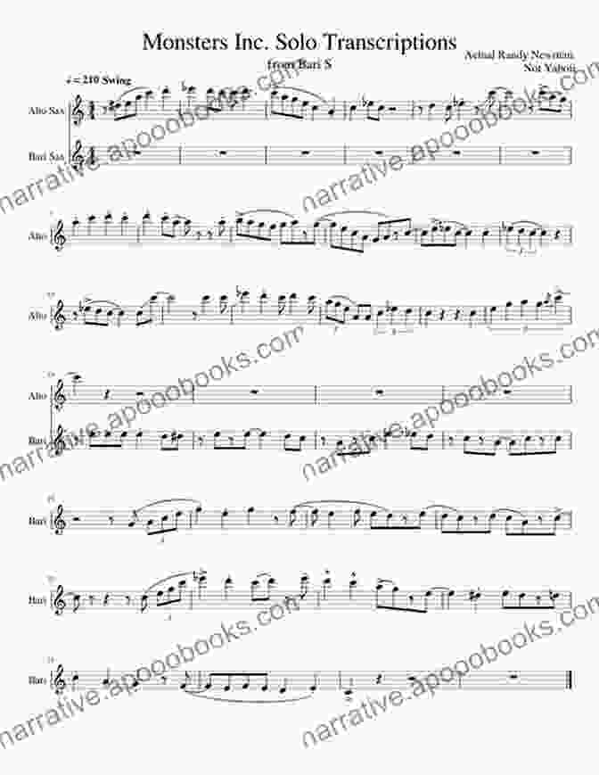 Transcription Of An Alto Saxophone Solo From The Book Classic Festival Solos E Flat Alto Saxophone Volume 1: Piano Accompaniment