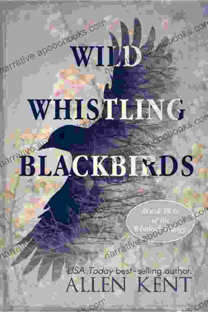 Wild Whistling Blackbirds Book Cover, A Depiction Of Two Blackbirds Entwined In Flight Against A Serene Blue Sky Wild Whistling Blackbirds Discussion Guide