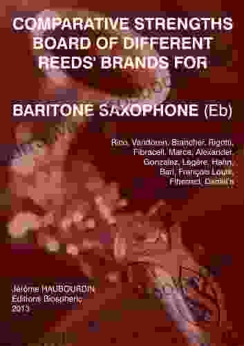 Comparative Strengths Board Of Different Reeds Brands For Baritone Saxophone (Eb)