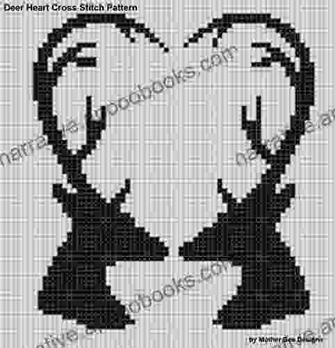 Deer Heart Cross Stitch Pattern